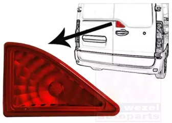 VAN WEZEL 4388929 -  Дополнительный фонарь сигнал торможения